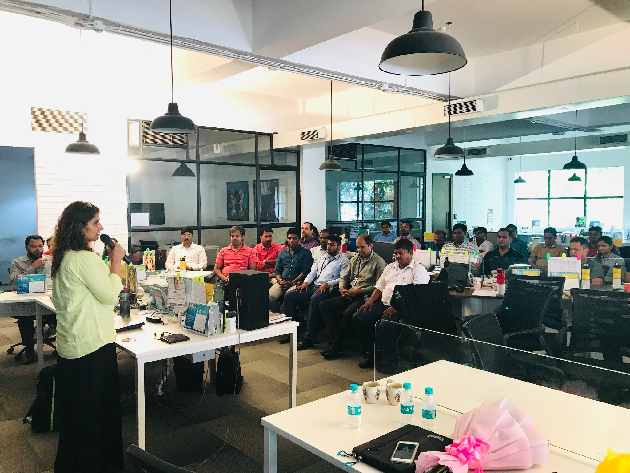Diane Bacchus leading a workplace MindFitness training